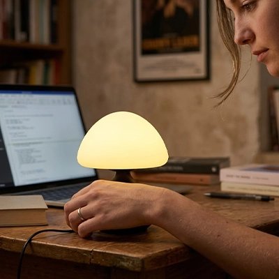 Lampe champignon design 