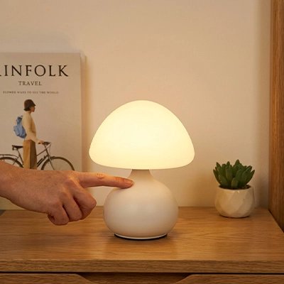 Lampe champignon lumière chaude ambiance cosy
