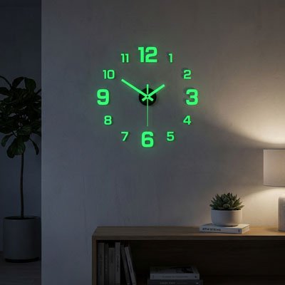 Horloge murale numérique design minimaliste effet sculptural - point focal salon - décoration contemporaine