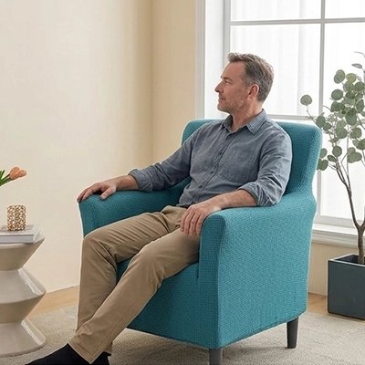 Housse pour fauteuil salon