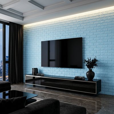 Papier peint salon finition
